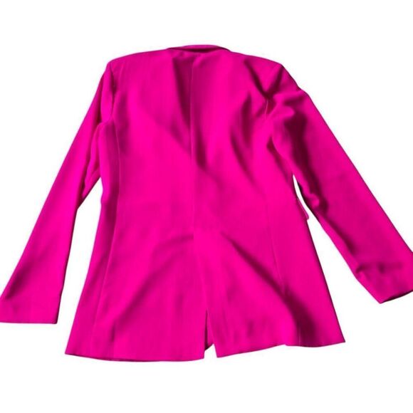 Six/Fifty Boyfriend Blazer Women's Small Pink Single-Button Notch Collar Jacket - Picture 8 of 8